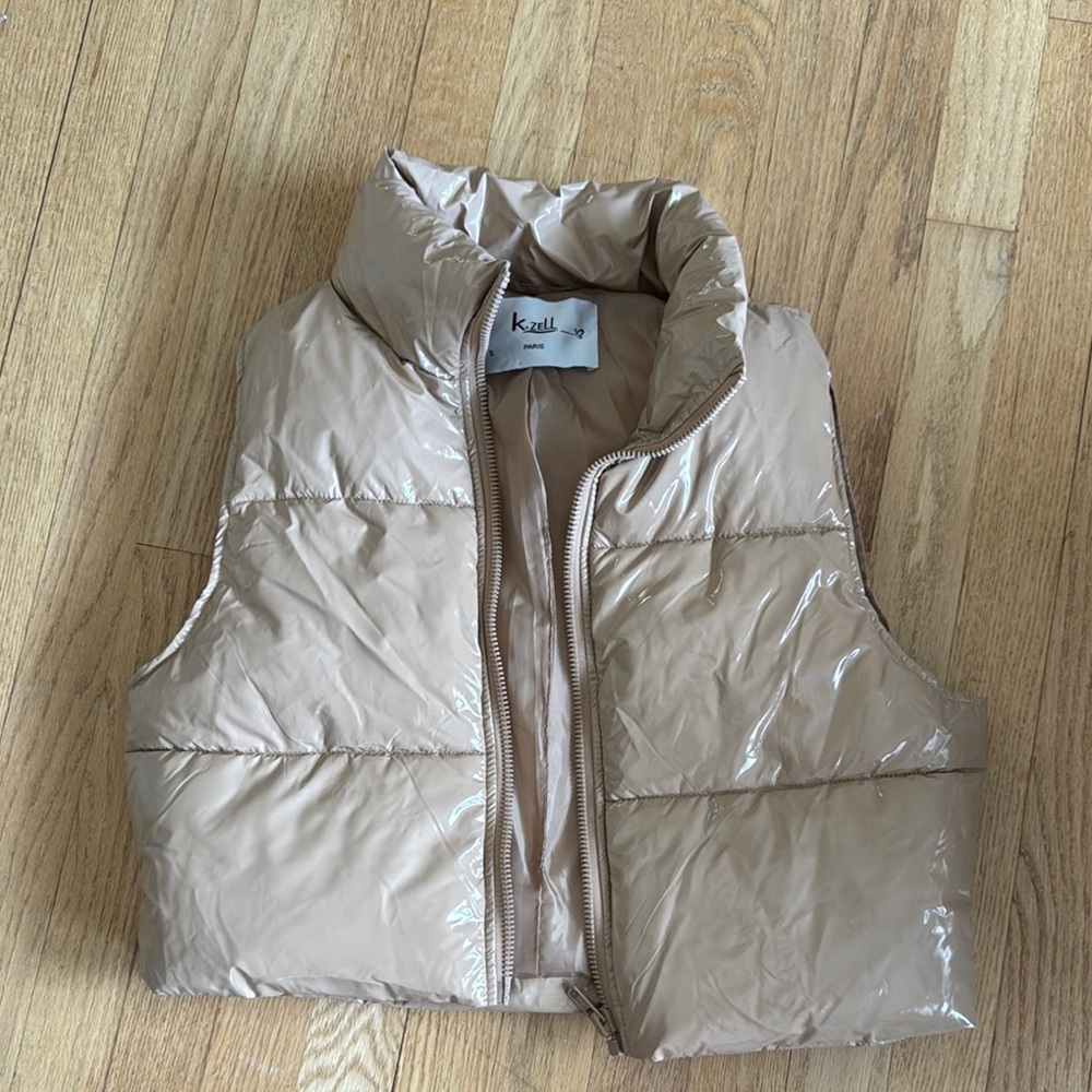 K.Zell Tan Puffer Vest
